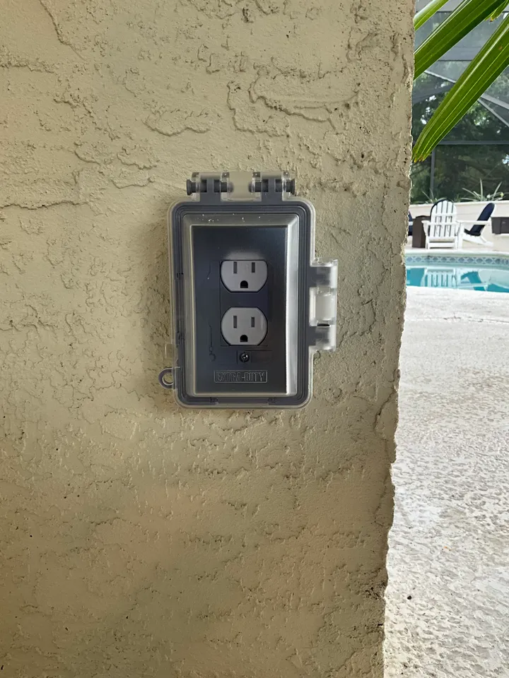 Outdoor electrical work